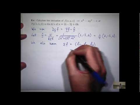 Directional Derivative Example Questions