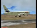 FS2004 TACV B752 pousando em Sal