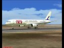 FS2004 TACV B752 pousando em Sal