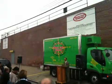 Dole Refrigerating Company - Downeast Seafood in New York unveils it's all-electric delivery truck