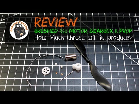 Review - Brushed 820 Motor, Gearbox, & Prop From Banggood