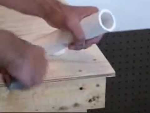 how to glue pvc drain pipe