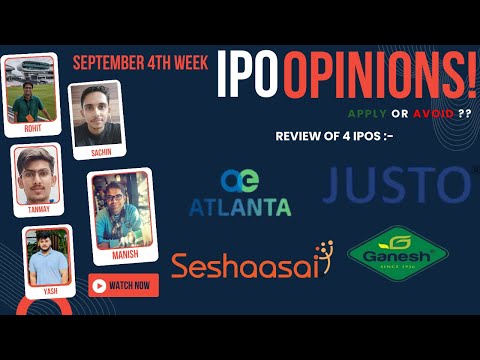 Atlanta Electrical, Seshaasai & other September 4th Week IPOs : Apply/Avoid? Primary Market Chatter