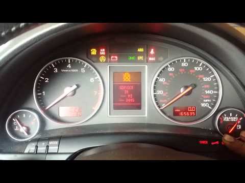 how to reset service light on audi a4