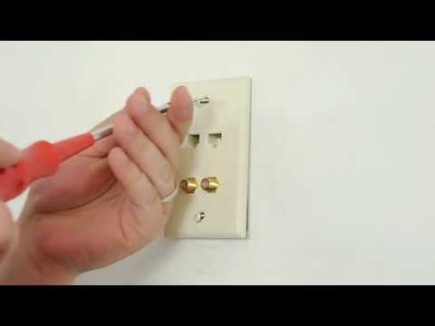 how to remove rj45 from wall plate