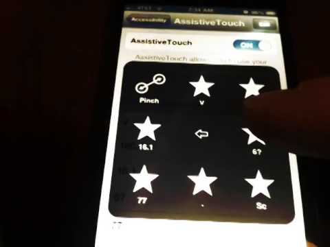 how to use assistive touch on vine