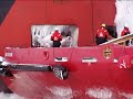 Edgar B. Speer stuck in ice.