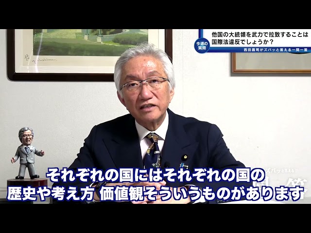 西田昌司が国際法違反の実効性と国連の歪みを解説