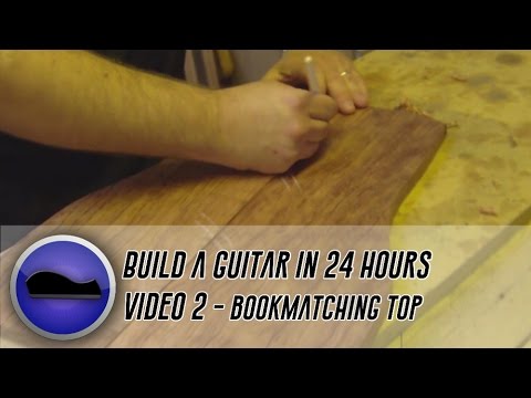 Video 2 - How to build a guitar | cutting and hand jointing a book-matched top