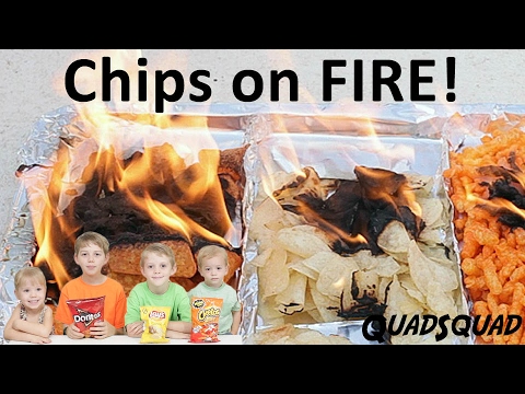 Can chips burn? - A Science Experiment with QuadSquad