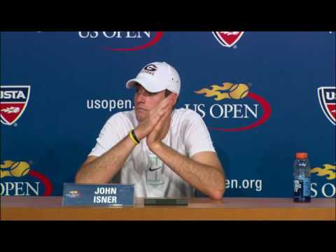 John Isner  Conferencia de prensa Abierto de Estados Unidos 2009