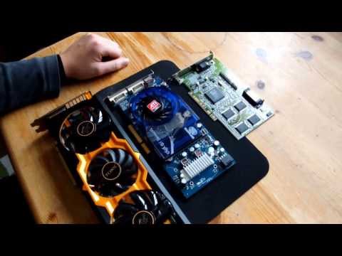 Grafikkarten anhand des Anschlusses (Port/Slot) erkennen.