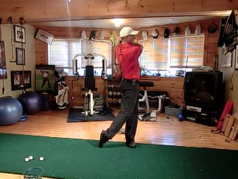 how to practice golf swing at home