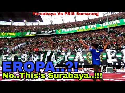 Merinding..!!Atmosfer 50 ribu Bonek mendukung Persebaya di Stadion GBT vs PSIS Semarang