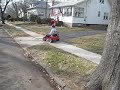 that's my mom driving my son's supercharged power wheels. 1st gear only. 

i have installed 2 batteries. one 12v tractor battery from sears and the other one is a 6v from radio shack, making it 18 volts.

it can pull the old lady pretty good, right?!?! 
you should see my son on it! will post video later


thanks for watching