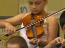Dafna in the third-grade violin concert at Ross Elementary School, St. Louis 2007