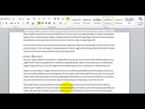 how to create table of contents in word 2013