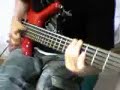 Detonando no baixo de cinco cordas!!!