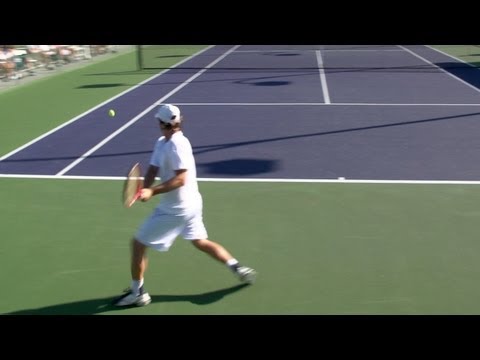 David Nalbandian Forehand, Backhand and Serve - Indian Wells 2013 - BNP Paribas Open