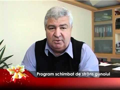 Program schimbat de strâns gunoiul