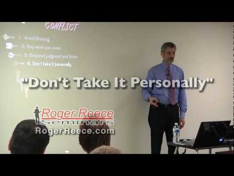 Conflict Management: Don't Take it as a Personal Attack