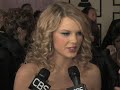 The 50th Grammy Awards - Taylor Swift Red Carpet Interview