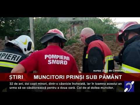 Muncitori prinși sub pământ
