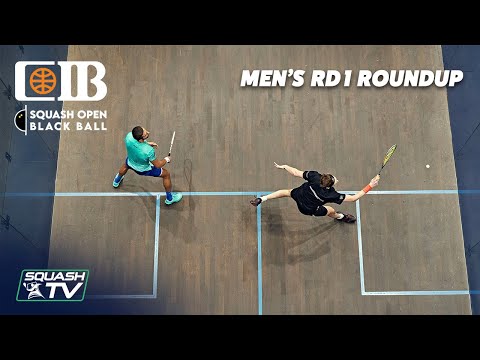 Squash: CIB Squash Open Black Ball 2021 - Men's Rd 1 Roundup