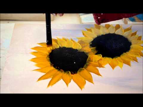 how to draw sunflowers
