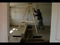 1st laminated beam installed 1st laminated beam installed