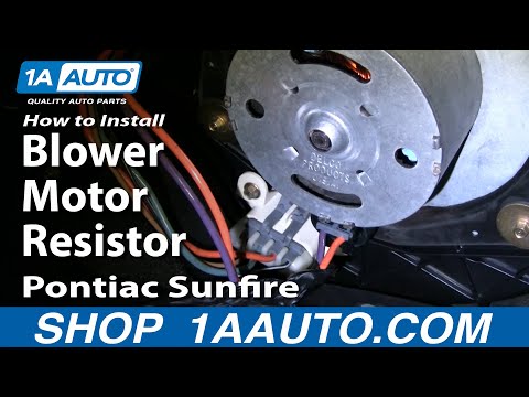 How To Install Replace Blower Motor Resistor Cavalier Sunfire 95-05 1AAuto.com