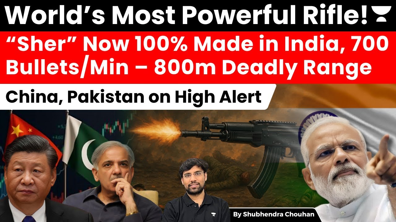 AK-203 Sher: India’s Most Powerful Rifle Now Fully Made in India | 700 RPM, 800m Range