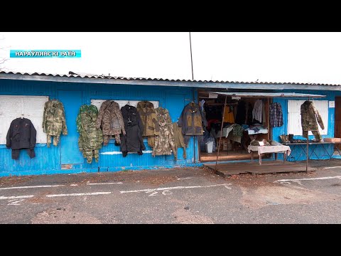 Российские военные в Наровле на рынке продают привезенное из Украины - ФЕЙК видео