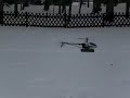 T-Rex 450 Aligne, Robbe Helicommand 3A, Heli im Schnee.MOV