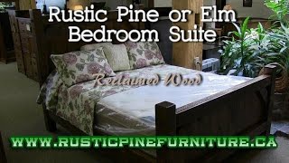 Rustic Pine Mennonite Bedroom Suite