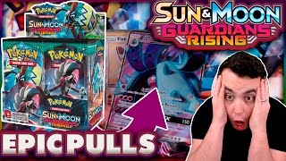 EPIC PULLS! NEW! POKEMON GUARDIANS RISING Sun and Moon Booster Box Opening! Live TCG Opening! by aDrive