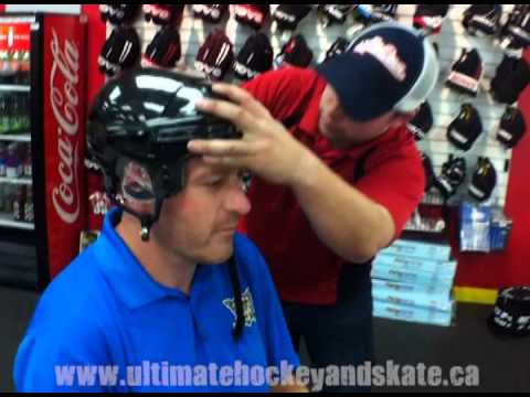 how to fit hockey helmet