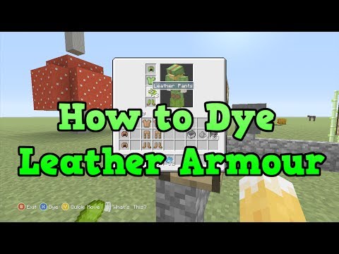 how to dye leather armour in minecraft ps3