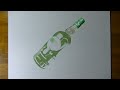 Drawing timelapse: a bottle of Oddka vod ...