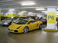 Lamborghini Gallardo moving into a parking lot at Parkway Parade Singapore
