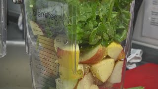Kraftpaket - Smoothie aus Spinat, Apfel und Birne (alkoholfrei)