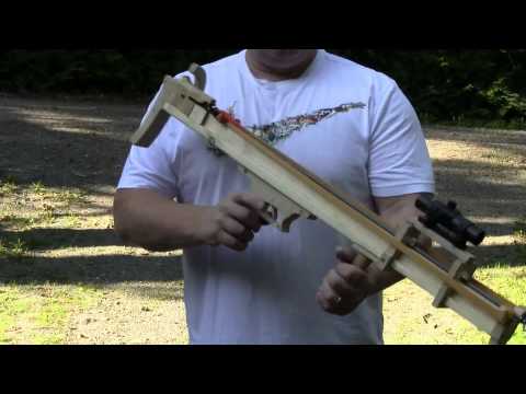 crossbow - The Slingshot Channel has presented several rubber powered crossbows in the past. The bullet shooting bullpup design is one of the most popular designs. This...
