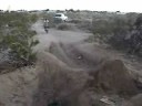 Hittin a jump with a little kids bike lol