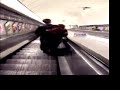 No skiing stickers at angel tube station escalator
