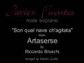 Riccardo Broschi - Son qual nave - Javier Fuentes - male soprano