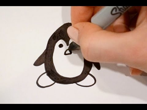 How to Draw a Cartoon Penguin (v2)