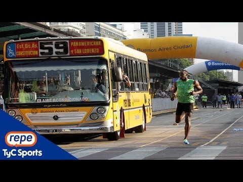 Usain Bolt vs.Metrobús de Buenos Aires