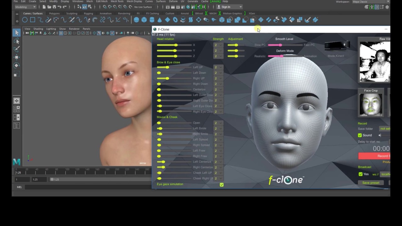 learning markerless facial mocap pipeline in3d maya tutorial