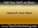 Sell your Stuff on Ebay - www.TipsOnMarketing.com
