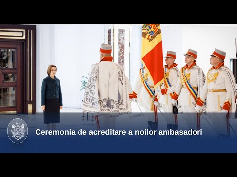Глава государства Майя Санду приняла верительные грамоты от новых назначенных послов